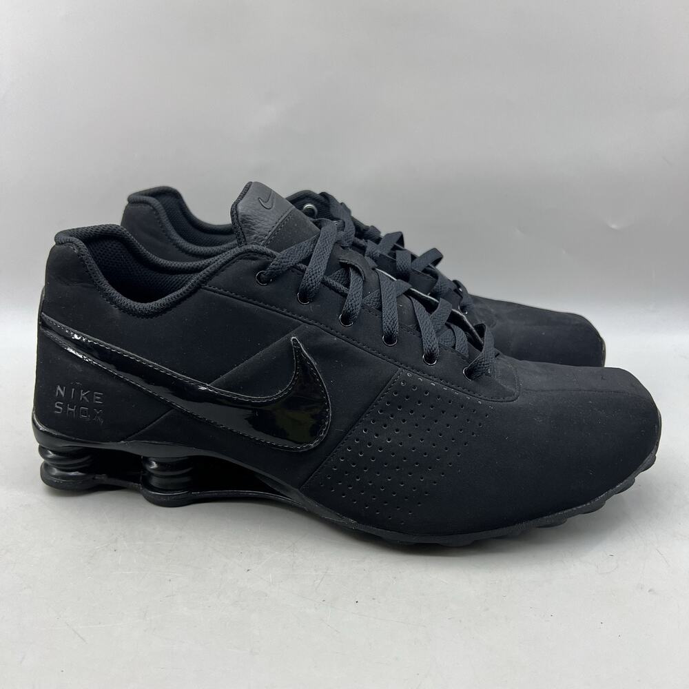 Nike Shox Deliver Running Shoes Men Size 12 Black Comfort Cushion Low Sneakers